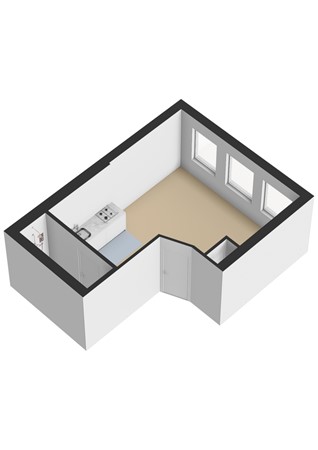 Floorplan - Albert Cuypstraat 256-2V, 1073 BR Amsterdam